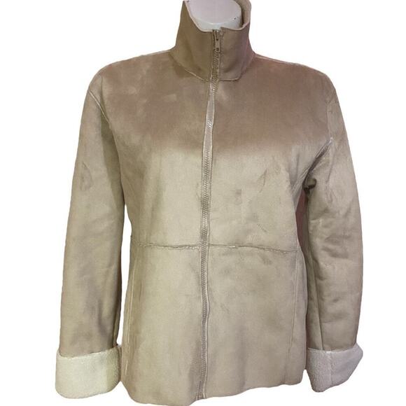 Coldwater Creek Jackets & Blazers - Coldwater Creek Jacket Fleece Lined Outer Faux Suede Size 1X